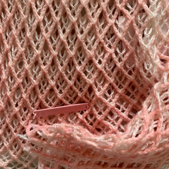 Open YY pink and white gradient mesh shirt - Picture 3 of 7